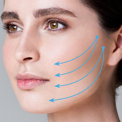 Khu vực xương gò má / cằm - viền hàm Khu vực xương gò má / cằm - viền hàm